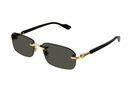 GG1221S-Gucci / Gold/Black Grey(001) / 56-16-140