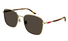 GG1350S Gucci / Gold/Brown(002) / 58-20-145