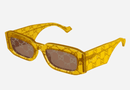 GG1426S-Gucci / Transparent Pattern Yellow/Brown(007) / 54-19-145