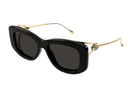 GG1566S-Gucci / Black Gold/Grey(001) / 55-17-140