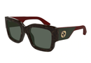 GG1663S-Gucci / Tortoise/Green(002) / 52-21-140