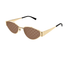 GG1853S-Gucci / Gold/Brown Mirror(003) / 55-19-145