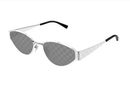 GG1853S-Gucci / Silver/Smoke Silver Mirror(002) / 55-19-145