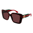 GG1861S Gucci / Havana/Red(003) / 53-20-145