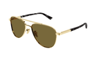 GG1962S Gucci / Gold/Brown(004) / 56-16-145