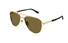 GG1962S Gucci / Gold/Brown(004) / 56-16-145