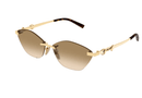 GG2050S Gucci / Gold/Brown Gradient(004) / 59-13-145