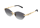 GG2050S Gucci / Pale Gold/Grey Gradient(002) / 59-13-145