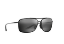 Maui Jim Kaupo Gap / 437-02 Black Gloss/Neutral Grey/3P Polorized / 61-15-140