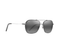 Maui Jim Mano / 877-02 Grey/Black with Silver stripe / 57-16-142