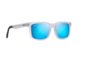 Maui Jim Stone Shack / Matte Crystal Dark Grey Tips/Blue Hawaii Polorized(862-05) / 55-19-144