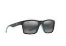 The Flats Maui jim / 897-02-Black with Teal stripes/Neutral Grey / 57-19-136