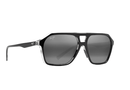 Maui Jim Wedges / 880-02 Black Gloss with Crystal interior/Grey / 57-16-135