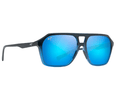 Maui Jim Wedges / B880-03 Matte Black Fade to Blue/Blue Hawaii / 57-16-135