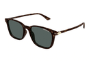 MB0338S-MontBlanc / Dark Tortoise/Green(002) / 52-18-145