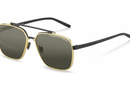 P8937 Porsche Design Sunglasses / Gold and Black/Smoke Grey Polarized(C) / 59-15-150