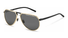 P8938 Porsche Design Sunglasses / Gold and Black/Smoke Grey Polarized(C) / 64-14-145