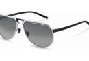 P8938 Porsche Design Sunglasses / Titanium and Black/Smoke-Grey Gradient(B) / 64-14-145