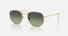 RB3548 / Polished Arista Gold/Green Vintage Gradient(001/BH) / 51-21-145