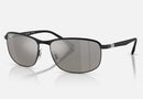 RB3671CH / Matte Black/Silver Polarized+(186/5J) / 60-16-140