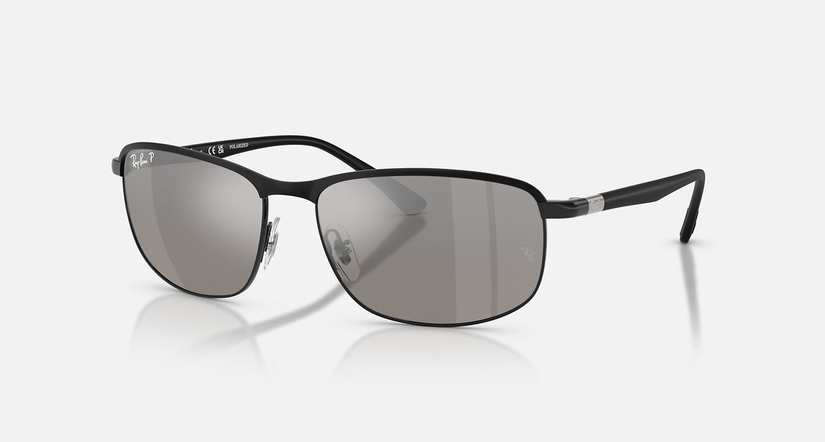 RB3671CH / Matte Black/Silver Polarized+(186/5J) / 60-16-140
