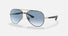 RB3675 / Polished Black On Gold/Blue Gradient(9000/3F) / 58-14-135