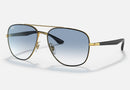 RB3683 / Polished Black On Gold/Blue Gradient(9000/3F) / 56-15-135