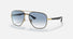 RB3683 / Polished Black On Gold/Blue Gradient(9000/3F) / 56-15-135