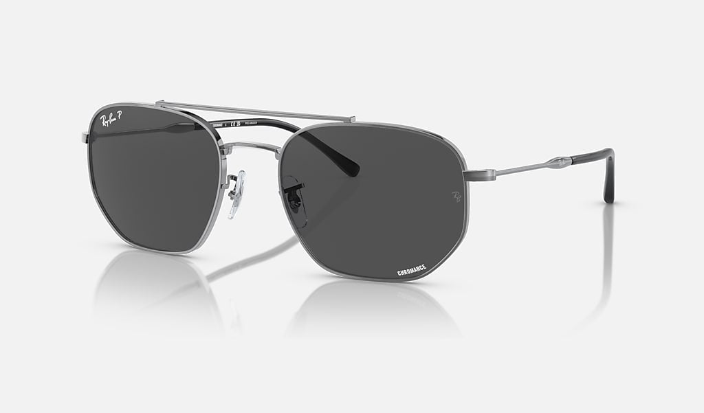 RB3707CH Ray-Ban® / Gunmetal/Grey Polarized Chromance(004/K8) / 54-20-140