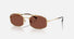 RB3719 / Polished Arista Gold/Red(001/C5) / 54-20-145