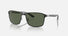 RB3721 / Polished Black On Silver/Dark Green(914471) / 59-17-145