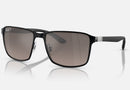 RB3721CH / Polished Black On Black/Grey Polarized+(186/5J) / 59-17-145
