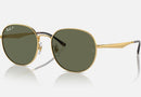RB3727D / Polished Arista Gold/Dark Green Polarized(001/9A) / 57-19-145