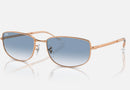 RB3732 / Polished Rose Gold/Clear & Blue(92023F) / 56-18-145