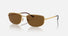 RB3732 / Polished Arista Gold/Brown Polarized(001/57) / 56-18-145