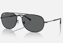 RB3735 / Polished Black/Dark Grey(002/B1) / 57-17-140