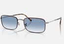 RB3746 / Polished Havana On Gunmetal/Clear Gradient Blue(92703F) / 56-20-145