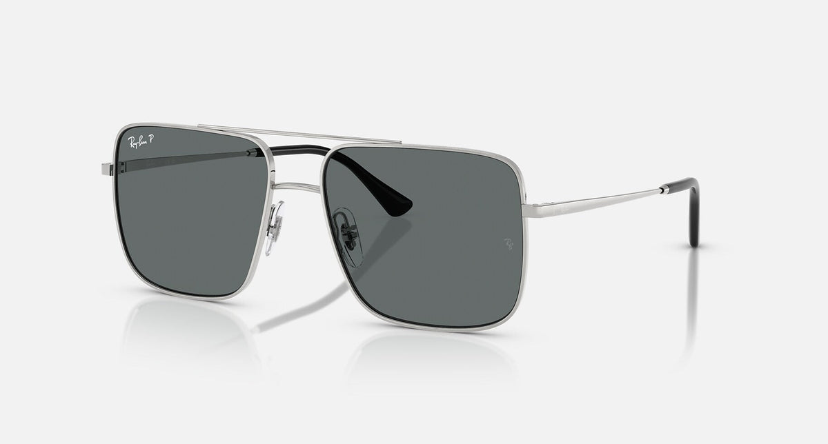 RB3758 / Polished Silver/Dark Grey Polarized(003/81) / 56-16-145