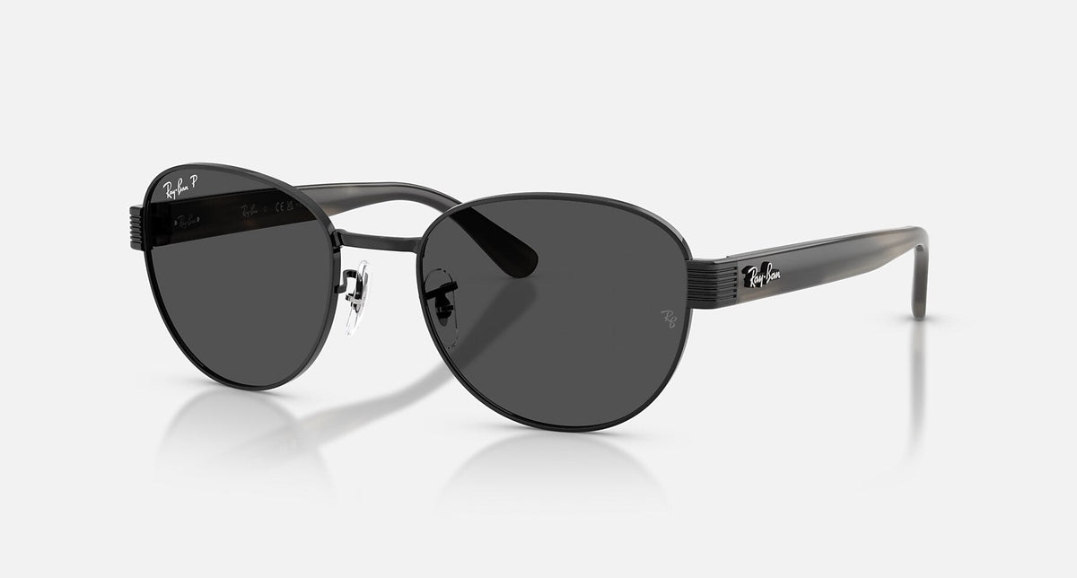 RB3766CH / Polished Black/Polarized+ Dark Grey(002/K8) / 54-20-145