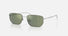 RB3768 / Polished Silver/Green Mirror Green(003/6R) / 56-17-145