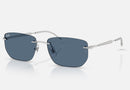 RB3768 / Polished Silver/Dark Blue(003/80) / 56-17-145