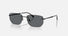 RB3768 / Polished Black/Dark Grey Polarized(002/81) / 56-17-145