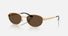 RB3774D / Polished Arista Gold/Dark Brown(001/73) / 55-19-145