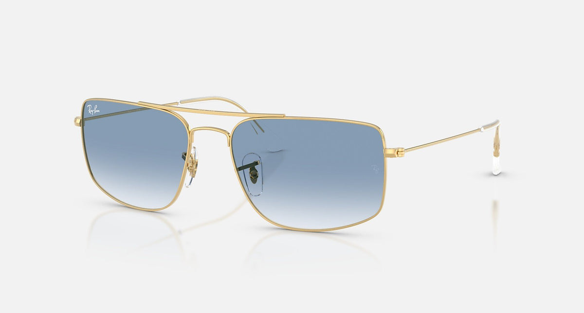 RB3779 / Polished Arista Gold/Clear Gradient Blue(001/3F) / 56-18-140