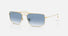 RB3779 / Polished Arista Gold/Clear Gradient Blue(001/3F) / 56-18-140