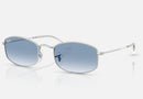RB3832 / Polished Silver/Clear Gradient Blue(003/3F) / 52-21-145