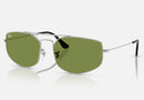 RB3845 / Polished Silver/Green(003/4E) / 57-17-140