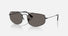 RB3845 / Polished Black/Dark Grey(002/B1) / 57-17-140