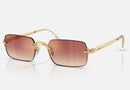RB3928 / Polished Arista Gold/Clear Gradient Dark Violet(001/8H) / 54-20-145