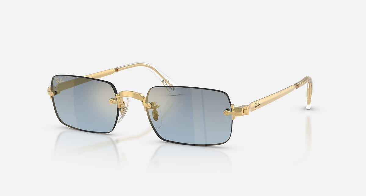 RB3928 / Polished Arista Gold/Blue Gradient Dark Grey(001/S2) / 54-20-145